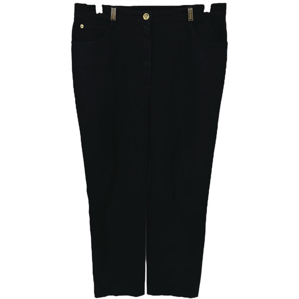 Vintage St. John Sport by Marie Gray Straight Jeans High Waisted Black 10 34x32